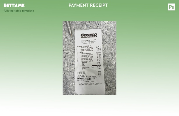 Модерен стил шаблон за проверка на плаќање на големо на Costco